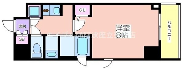 QCフラット北堀江の物件間取画像